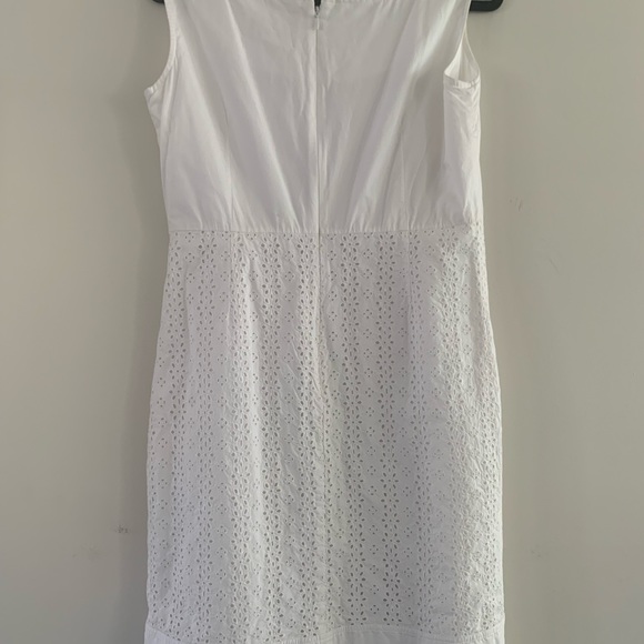 Oscar delarenta white cotton dress with lace ❤️ - Picture 3 of 10